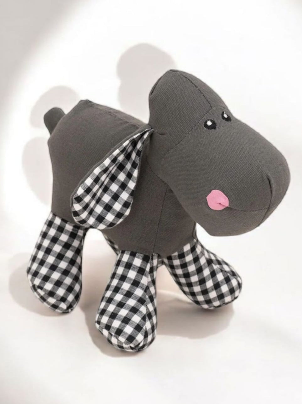 Gingham Buddy โ Organic Fabric Dog Toy