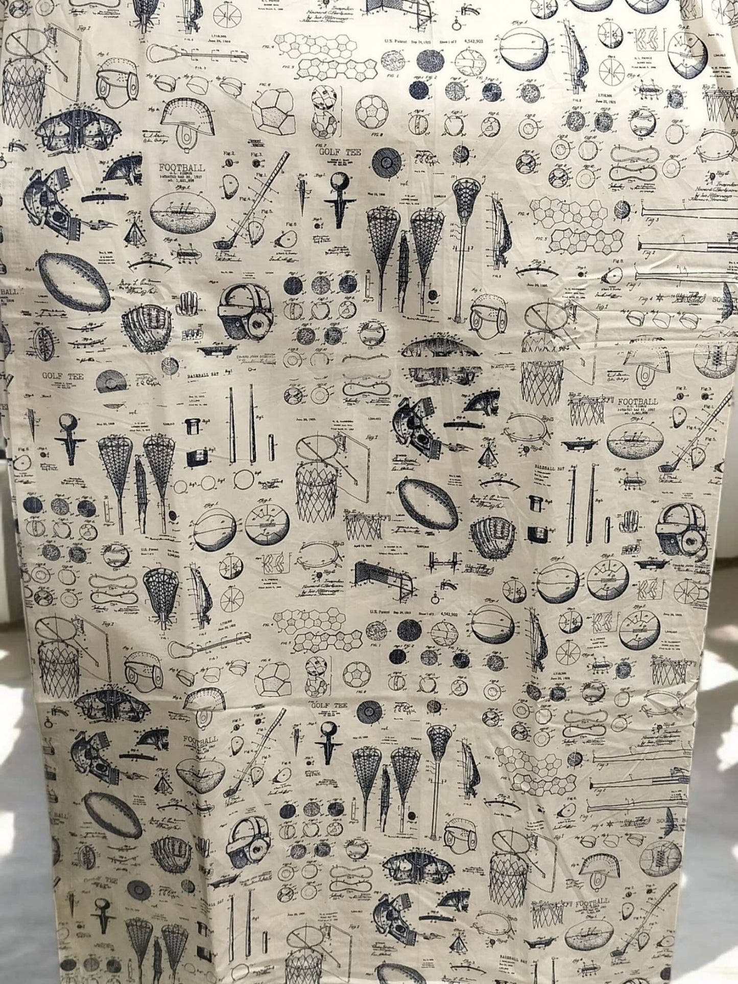 Vintage Sports Patent Design Bed Sheet Set
