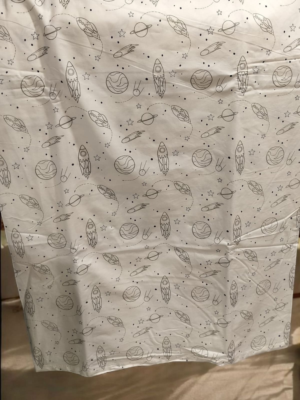 Galactic Adventure Space-Themed Bed Sheet Set