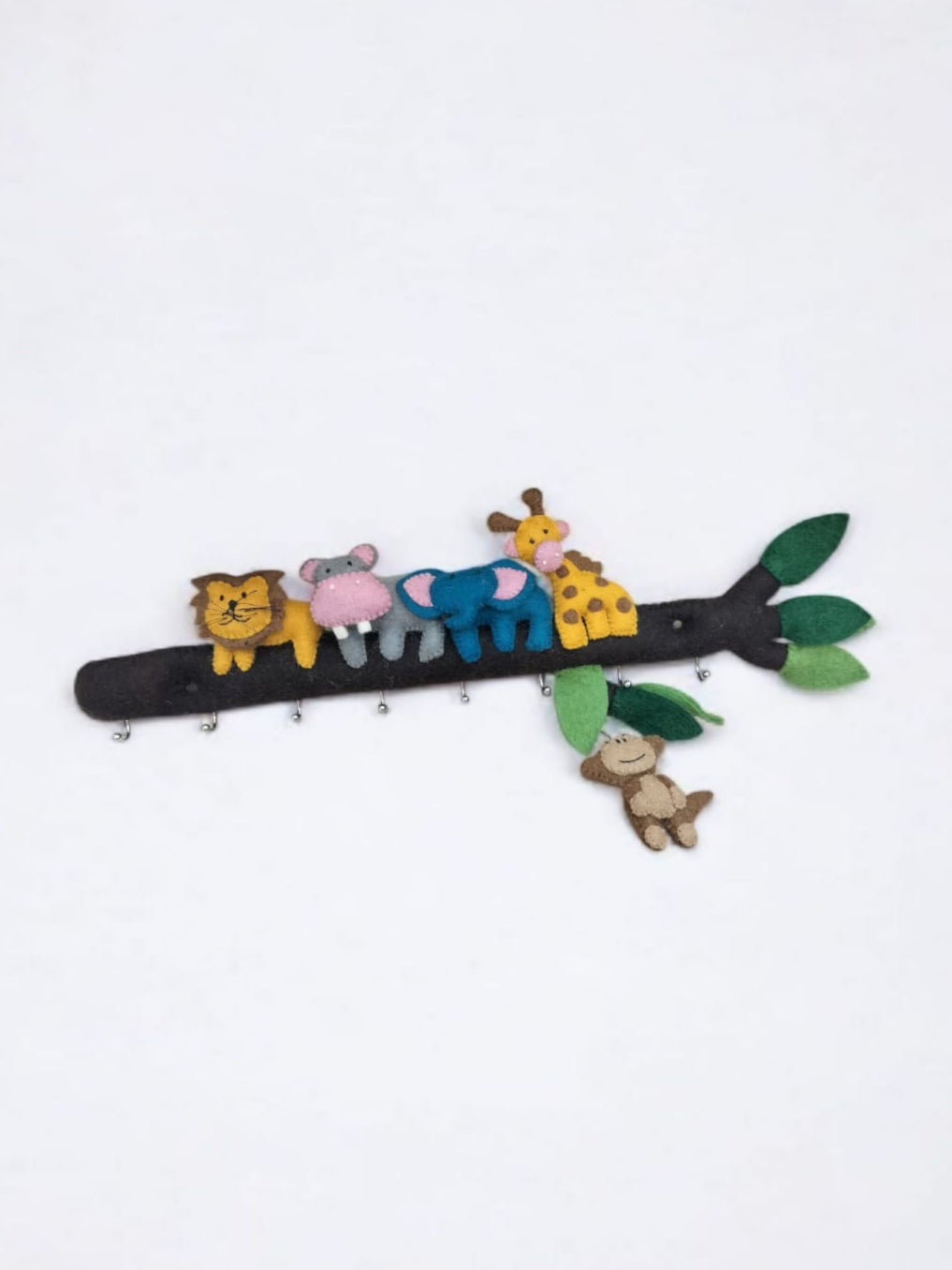 Jungle Animal-Themed Wall Key Holder