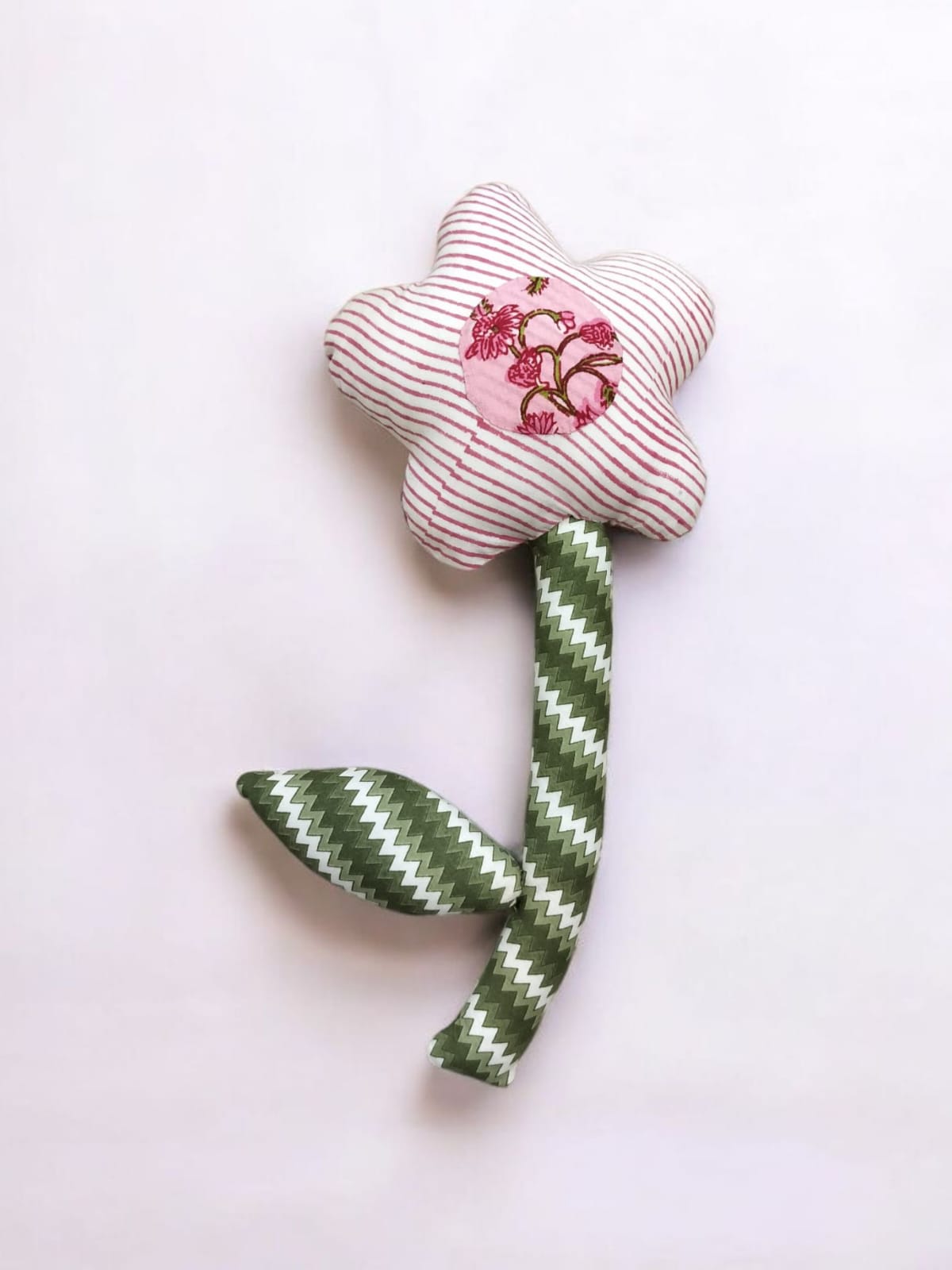 Handcrafted Fabric Flower Plush Toy