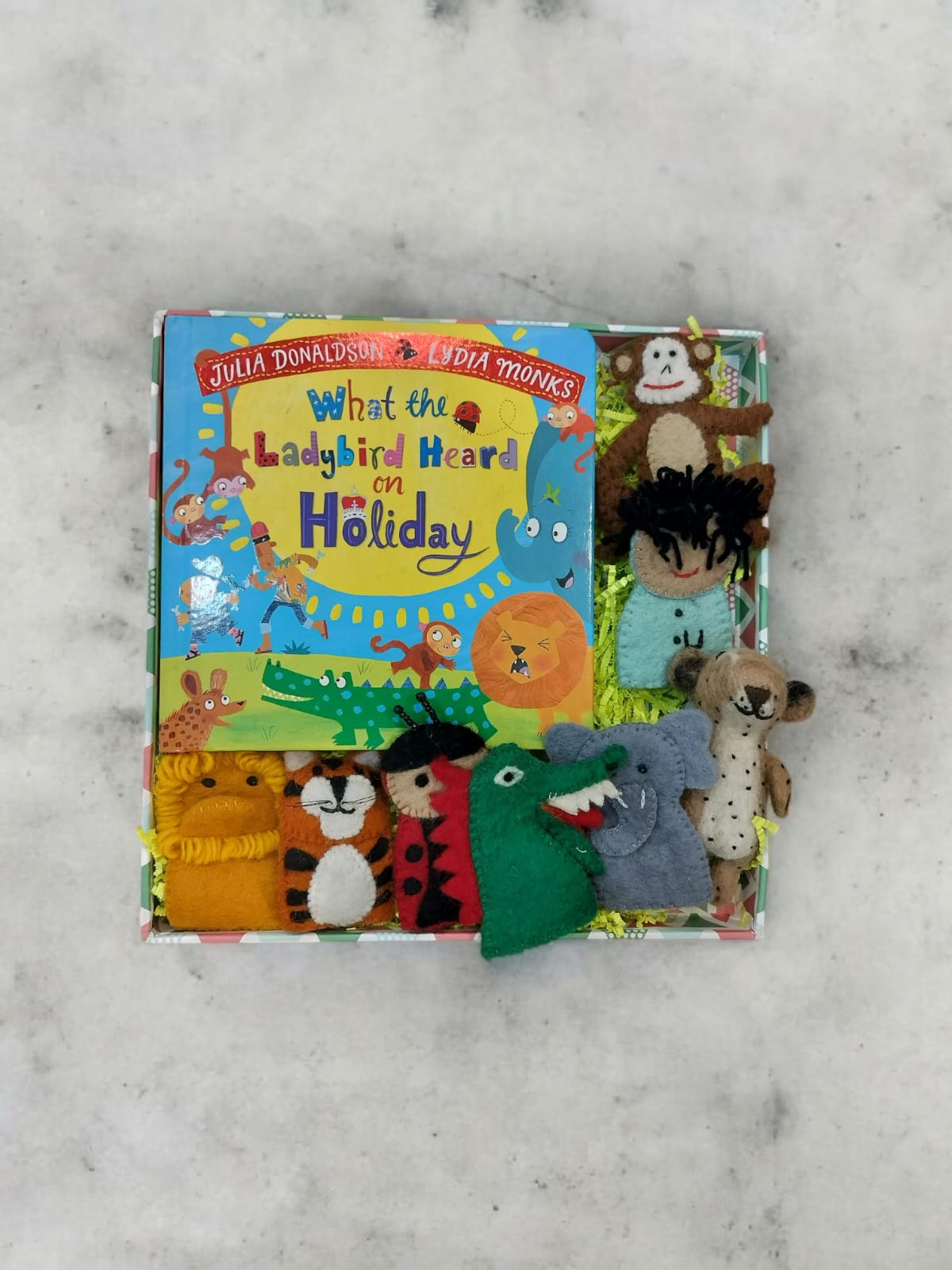 "What the Ladybird Heard on Holiday" Story & Safari Pretend Play Box