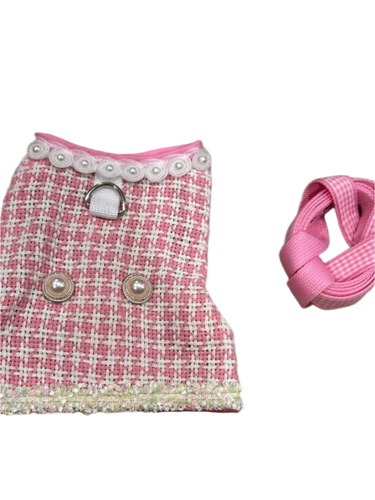Be a flamingo among Pigeons Harness and Leash Set