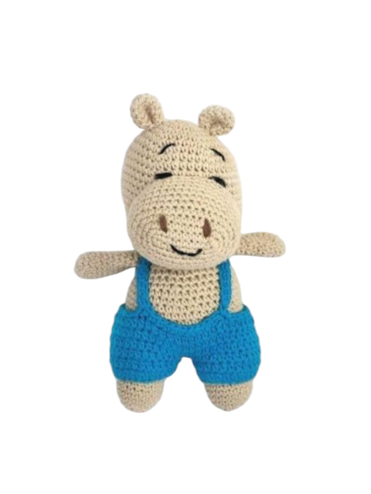 Happy Hippo – Handmade Crochet Dog Toy