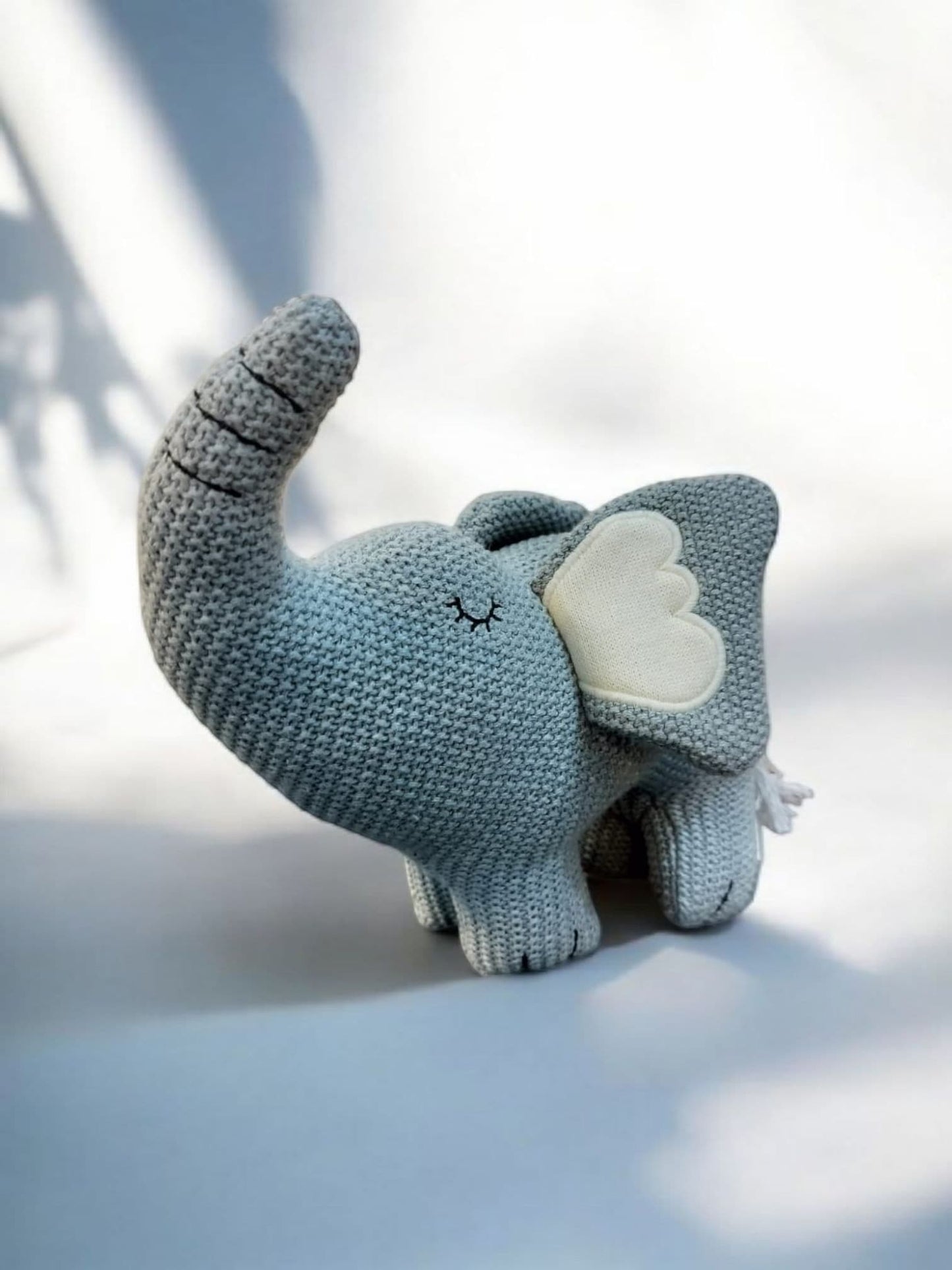 Knitted Elephant Basket Hamper