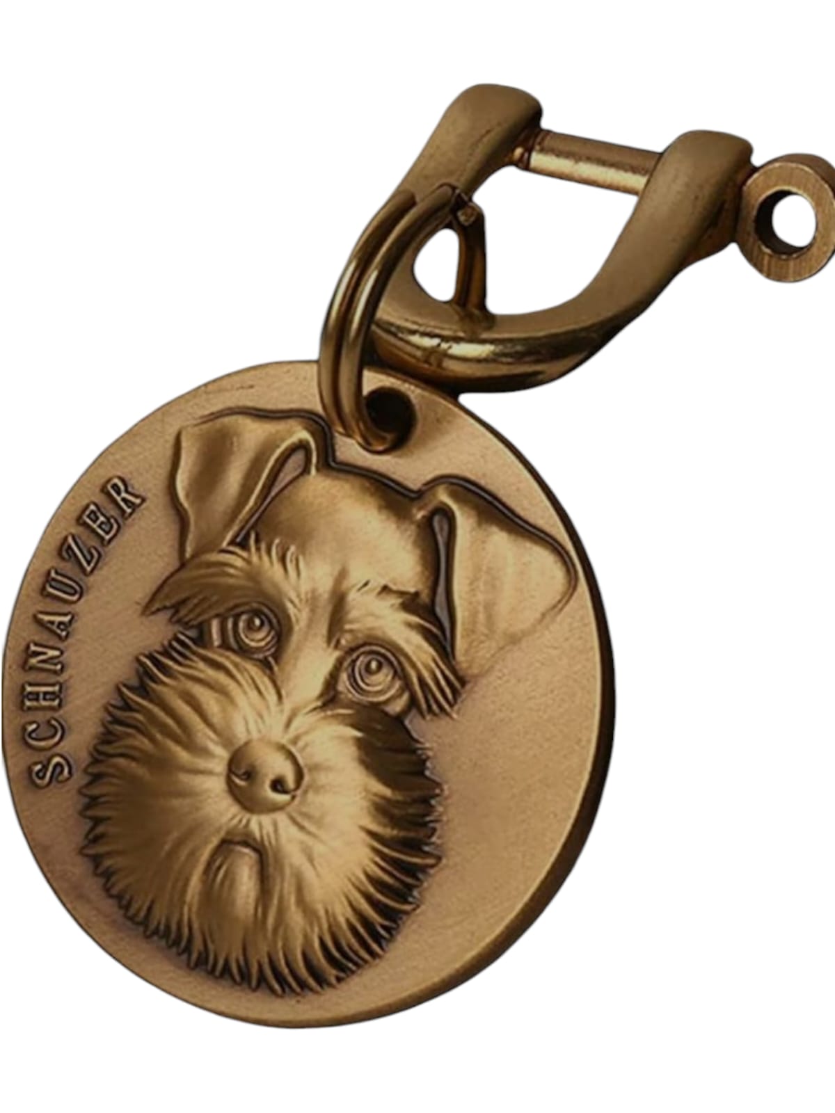 Vintage Brass Dog Pendant