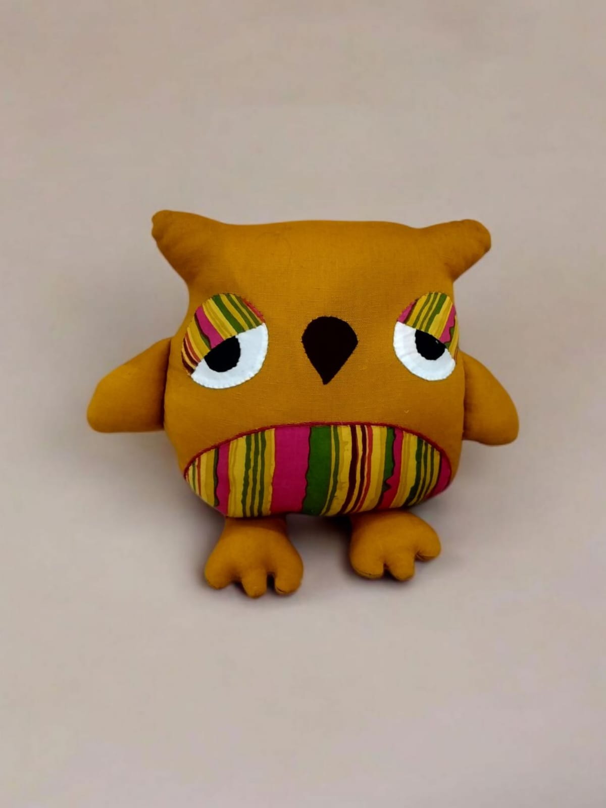 Handmade Patchwork Owl Plush Toy