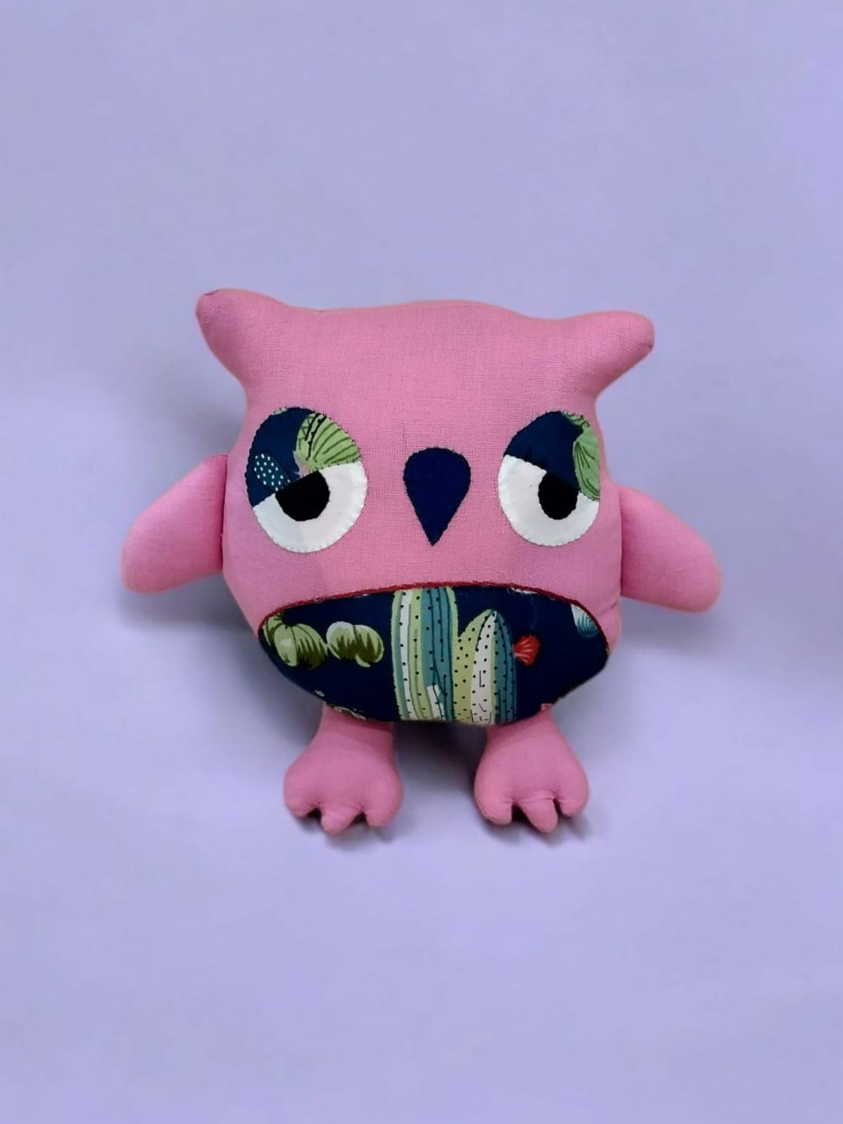 Handmade Patchwork Owl Plush Toy