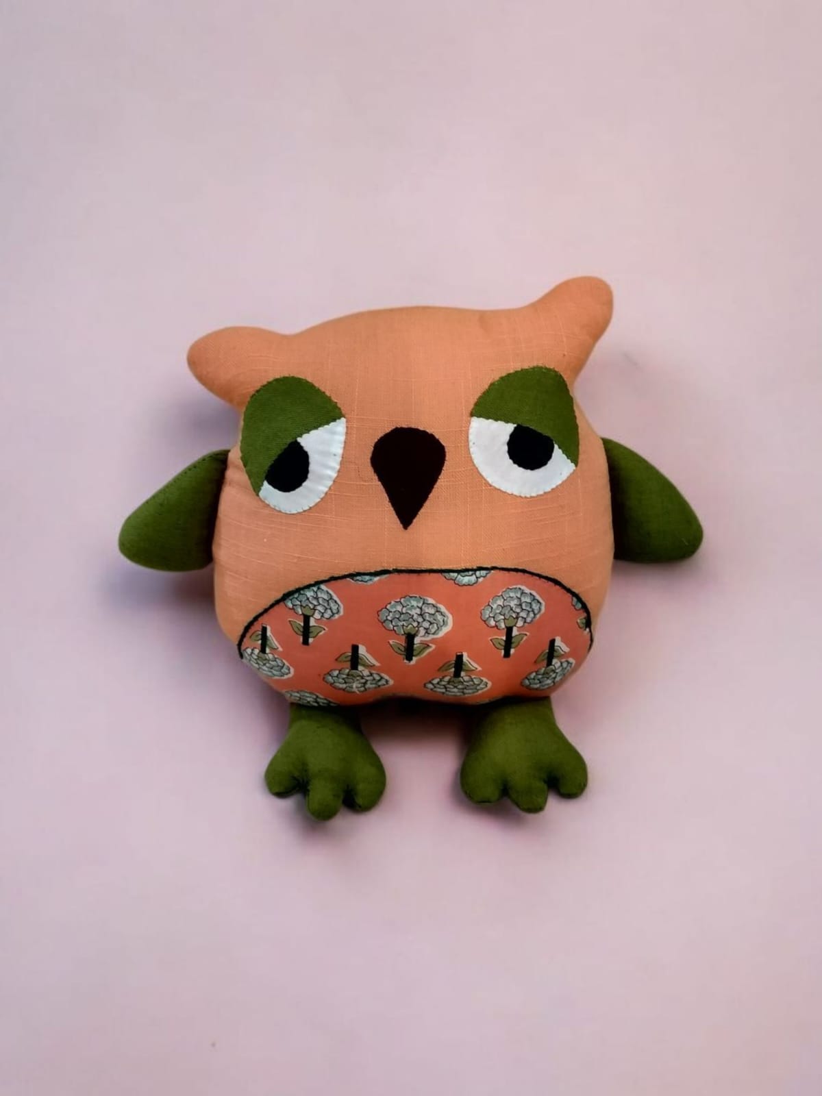 Handmade Patchwork Owl Plush Toy