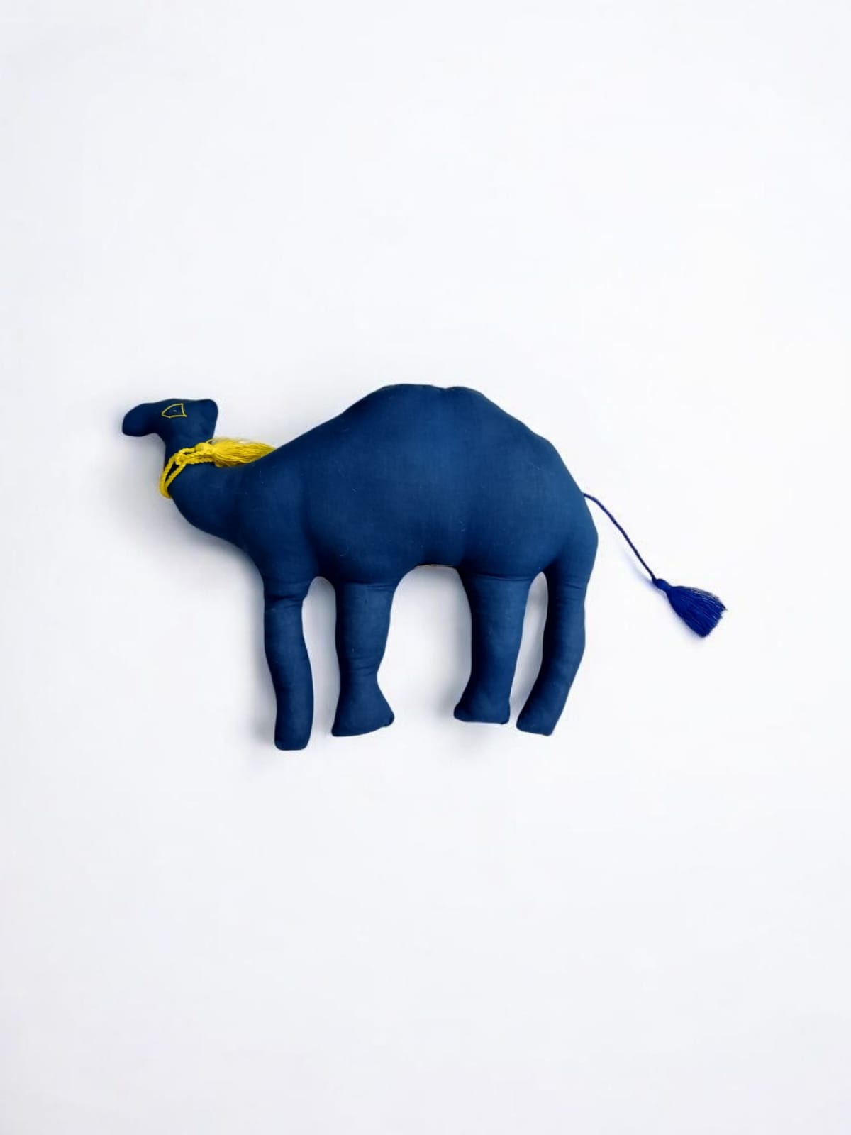 Handmade Indigo Camel Plush Toy