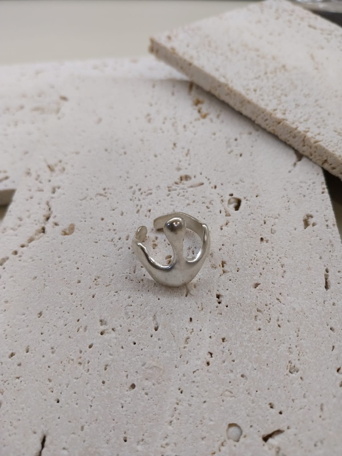Silver Orbital Pulse Ring