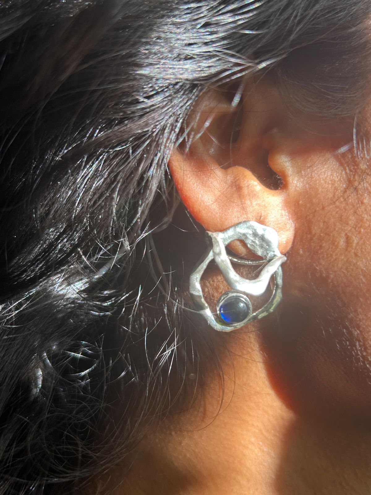 Neptune Earrings - 925 Pure Silver