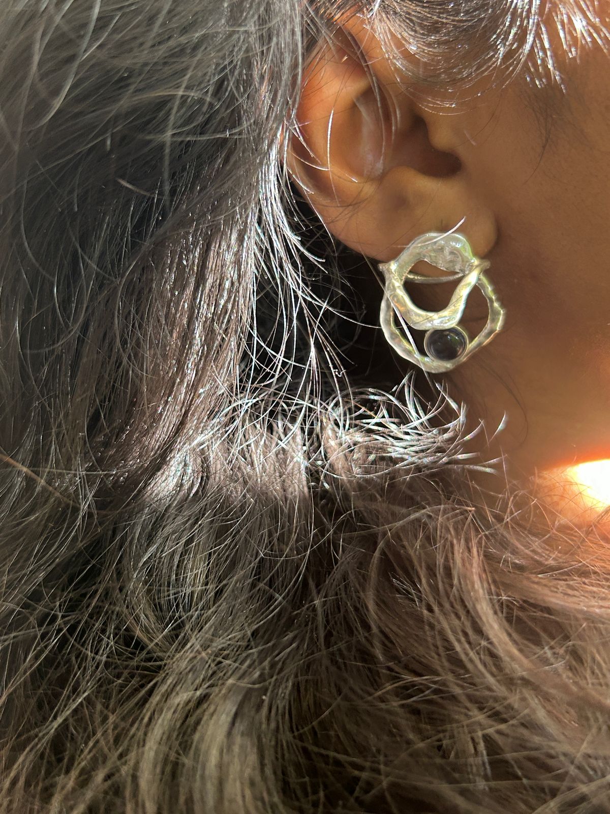 Neptune Earrings - 925 Pure Silver