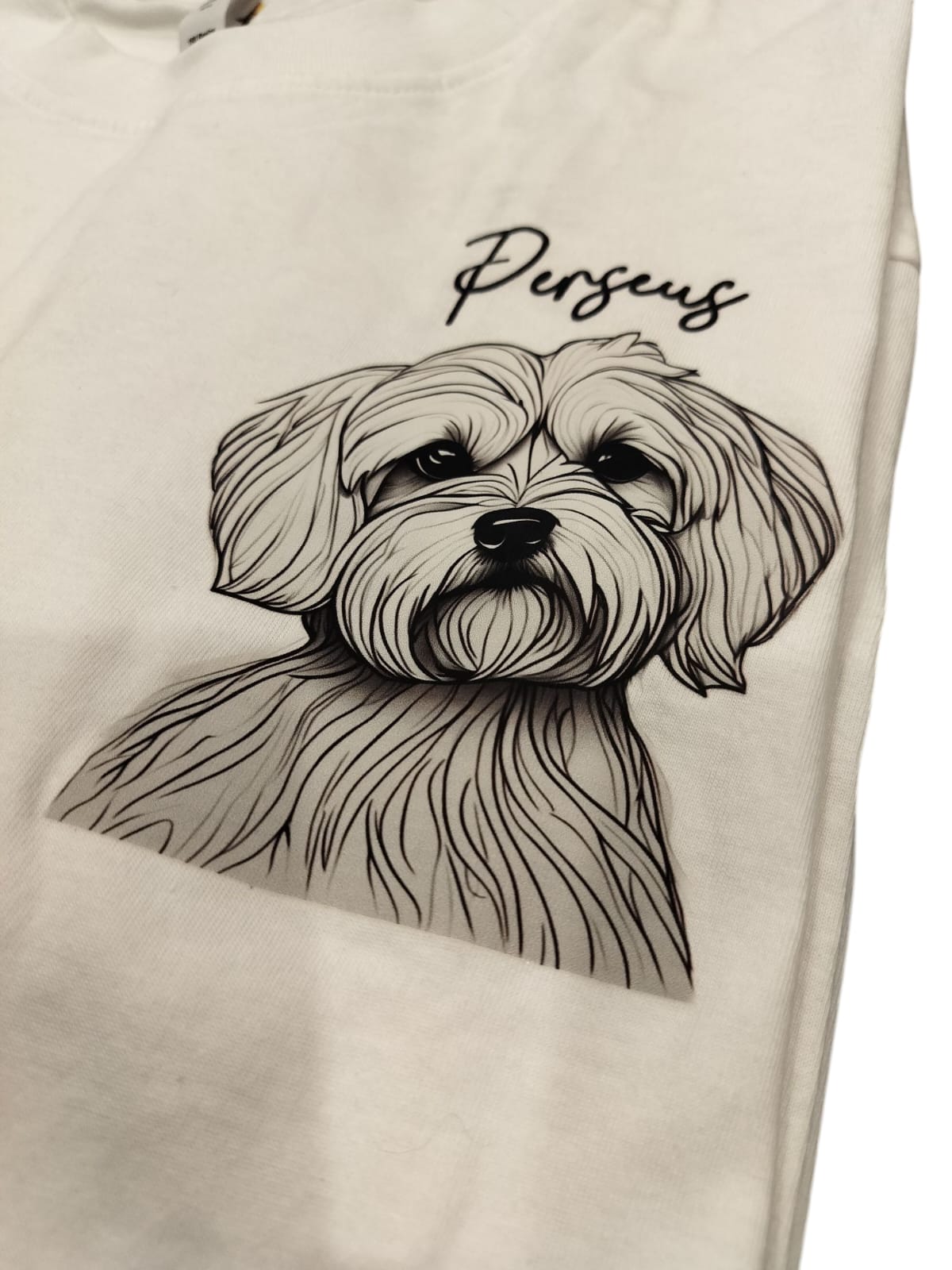 Custom Dog Illustration Tee – Unique & Minimalist
